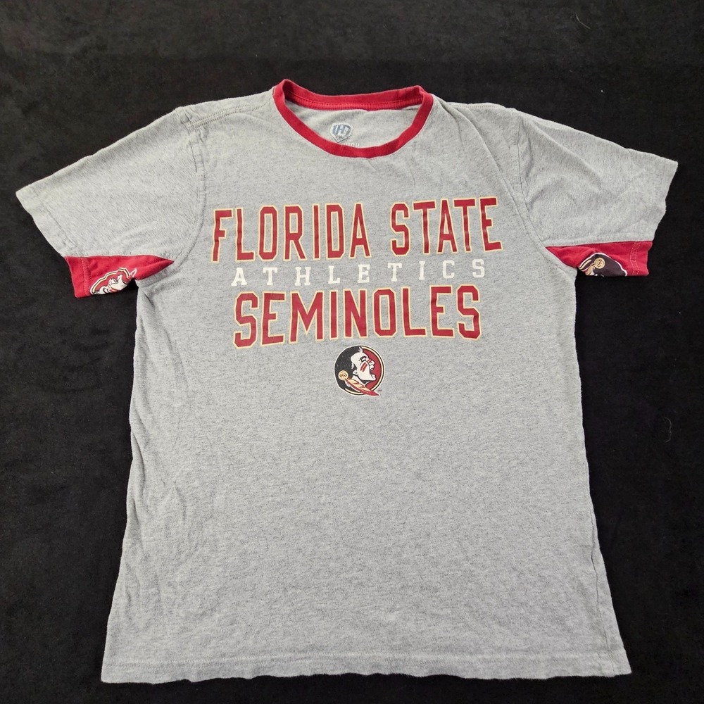 Florida State Seminoles Athletics Gray Short Sleeve Cotton T-Shirt Men's M